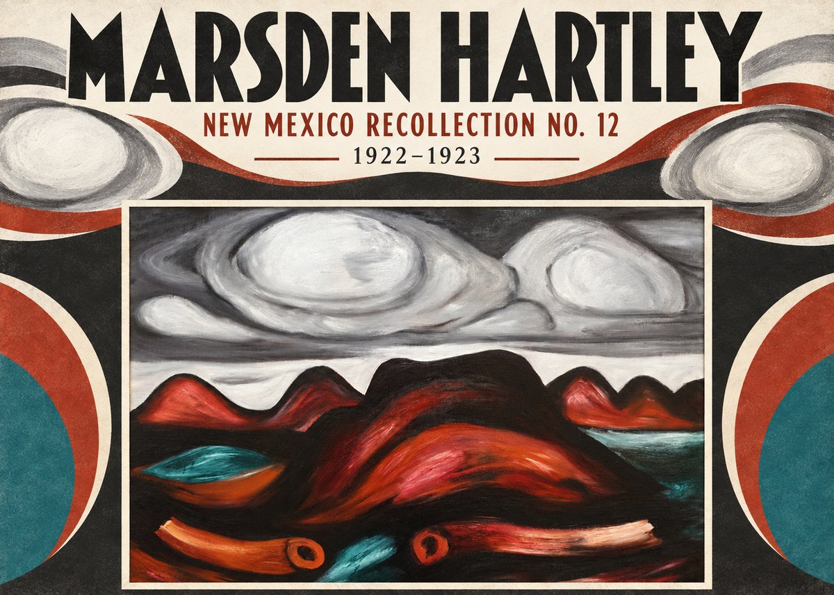 Marsden Hartley New Mexico Recollection No. 12 No4 - Póster