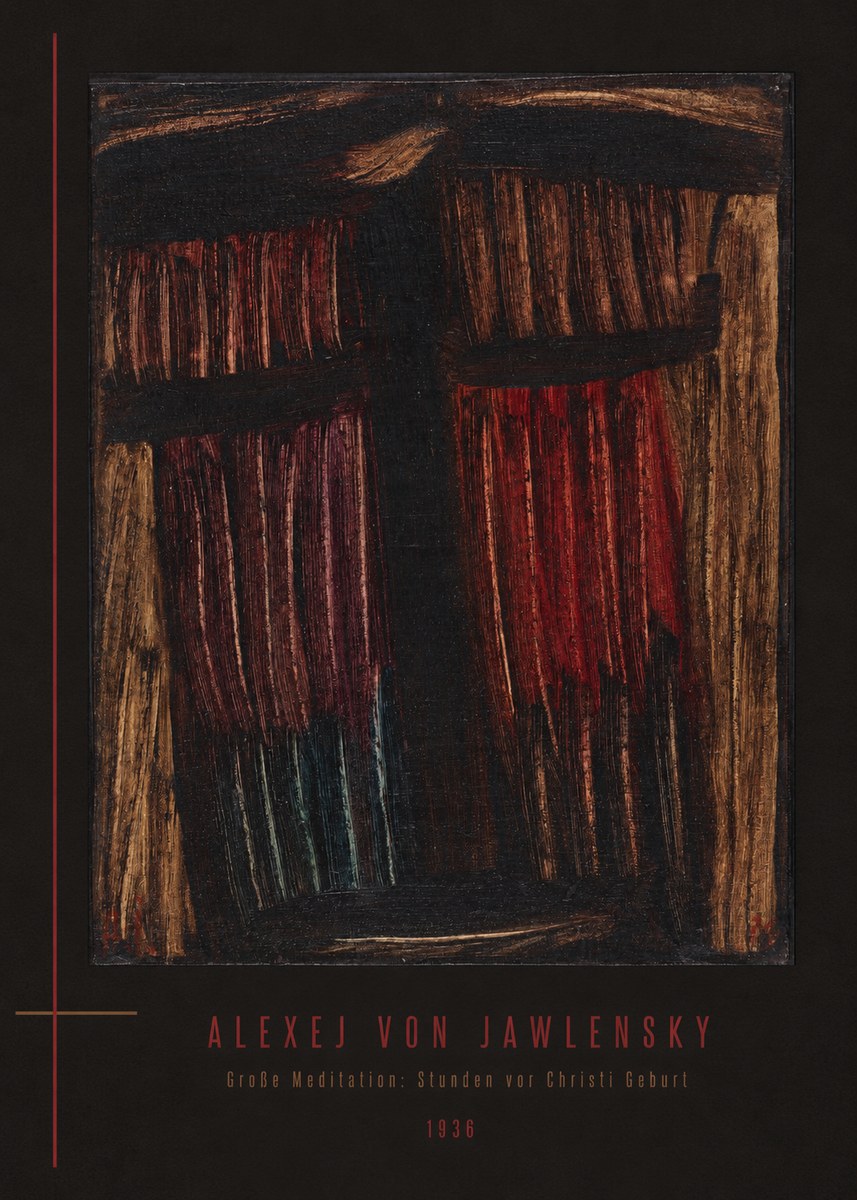 Alexej von Jawlensky Große Meditation: Stunden Vor Christi Geburt No4 - Póster