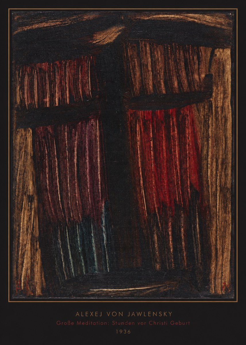 Alexej von Jawlensky Große Meditation: Stunden Vor Christi Geburt No6 - Póster