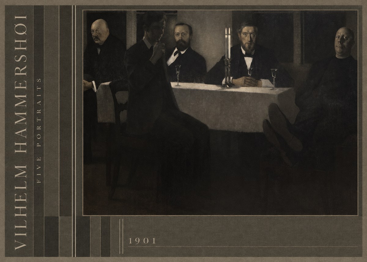 Vilhelm Hammershøi Five Portraits I No3 - Póster