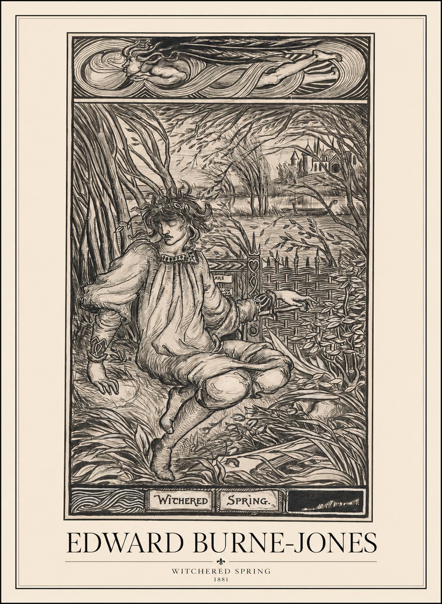 Edward Burne-Jones Withered Spring No1 - Póster