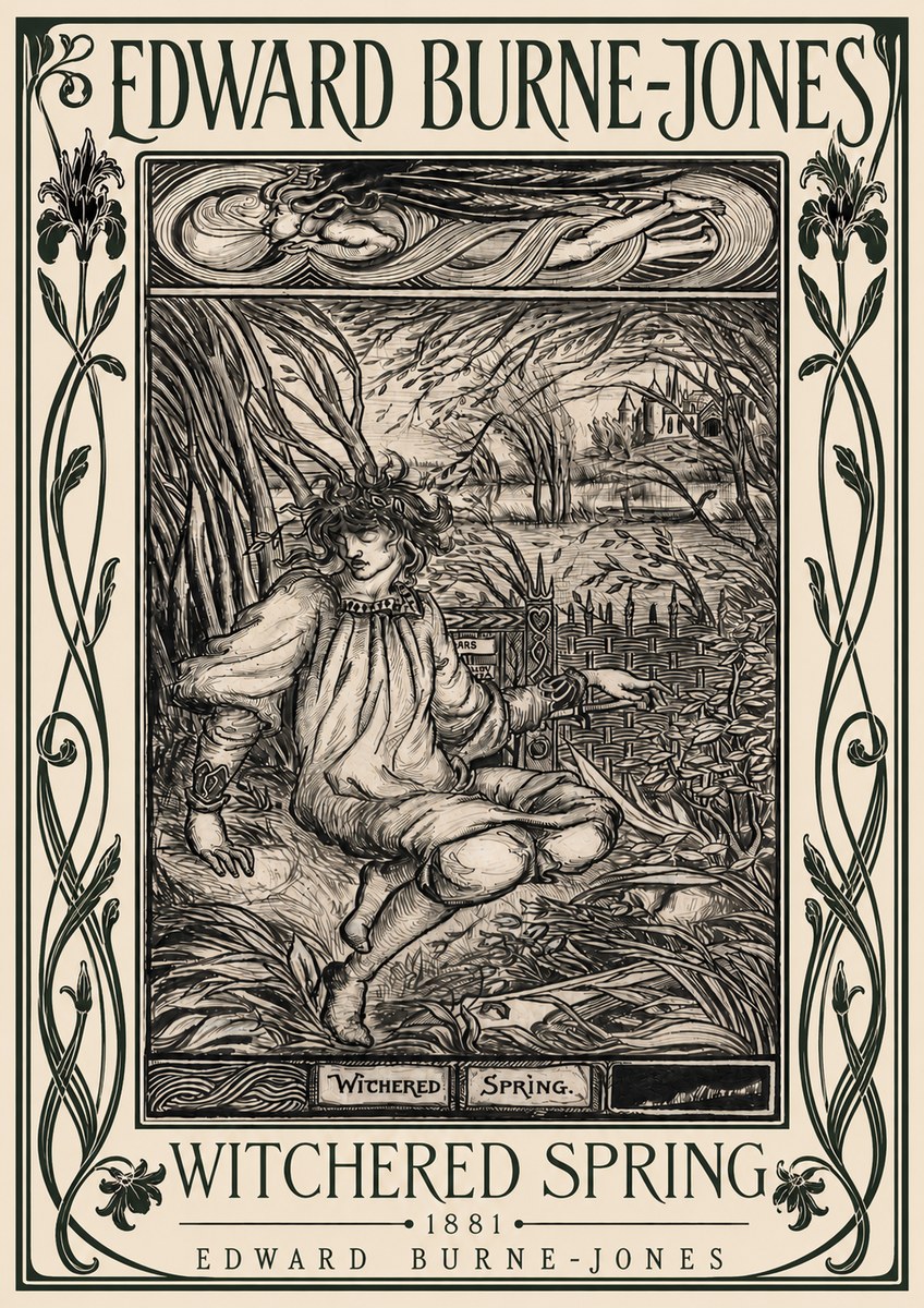 Edward Burne-Jones Withered Spring No5 - Póster