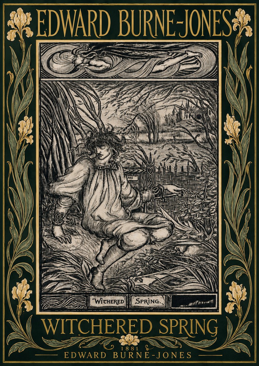 Edward Burne-Jones Withered Spring No6 - Póster