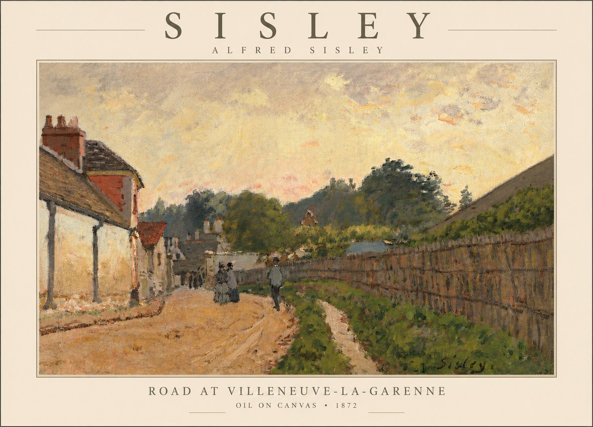 Sisley Road at Villeneuve-la-garenne No5 - Póster