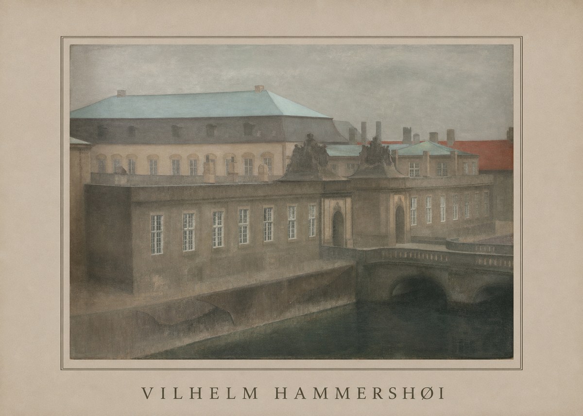 Vilhelm Hammershøi The Old Christiansborg, Late Autumn No6 - Póster