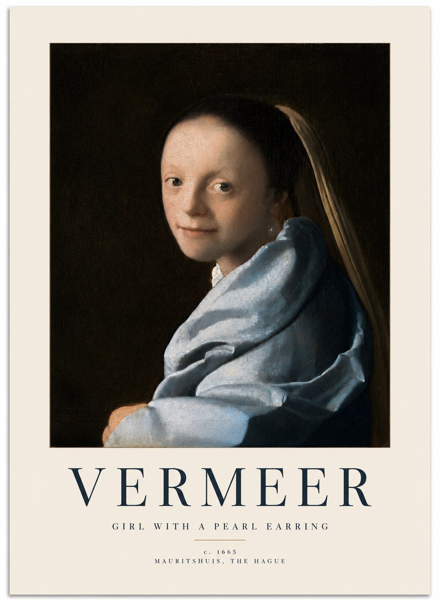 Vermeer Girl with a Pearl Earring I No2 - Póster