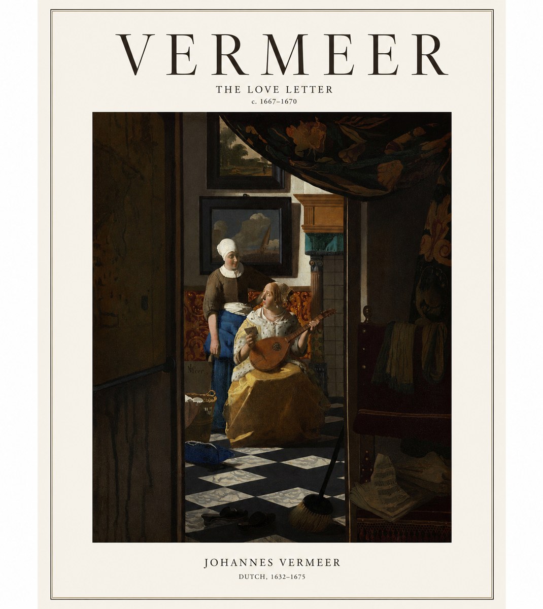 Vermeer The Love Letter No1 - Póster