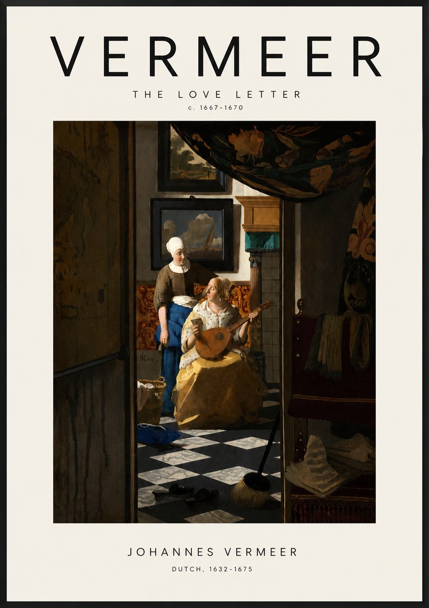 Vermeer The Love Letter No3 - Póster