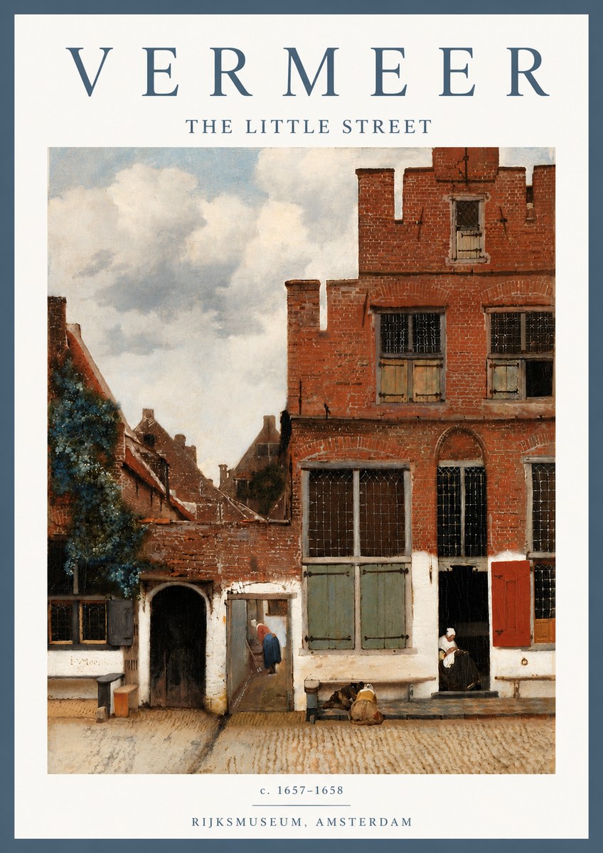 Vermeer The Little Street No6 - Póster