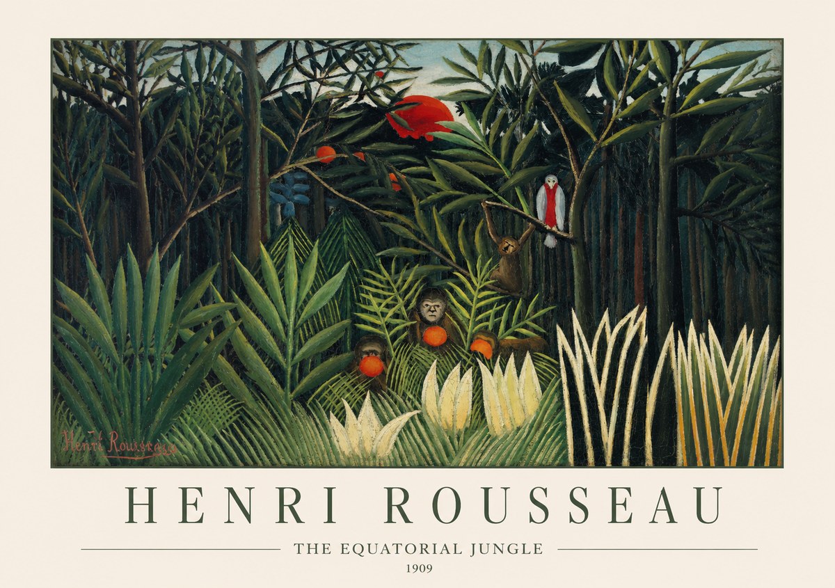 Rousseau The Equatorial Jungle I No1 - Póster