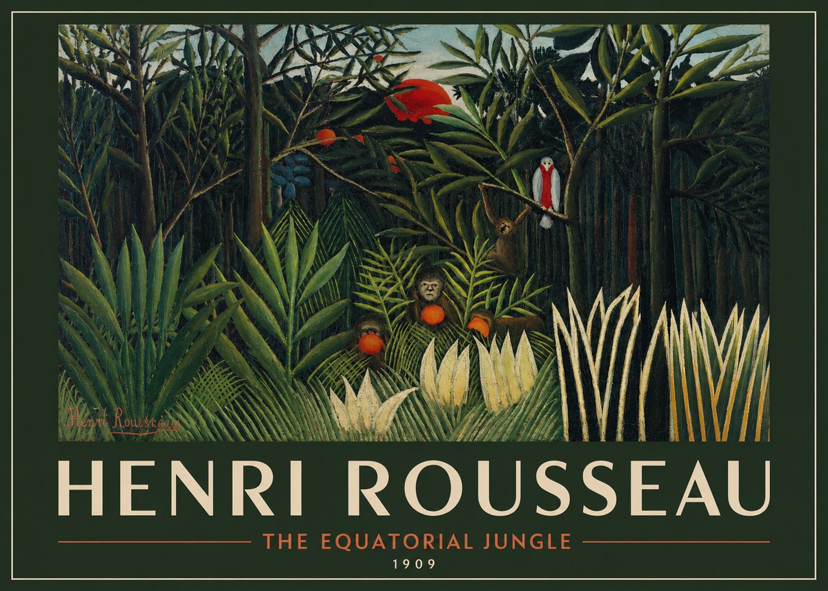 Rousseau The Equatorial Jungle I No2 - Póster