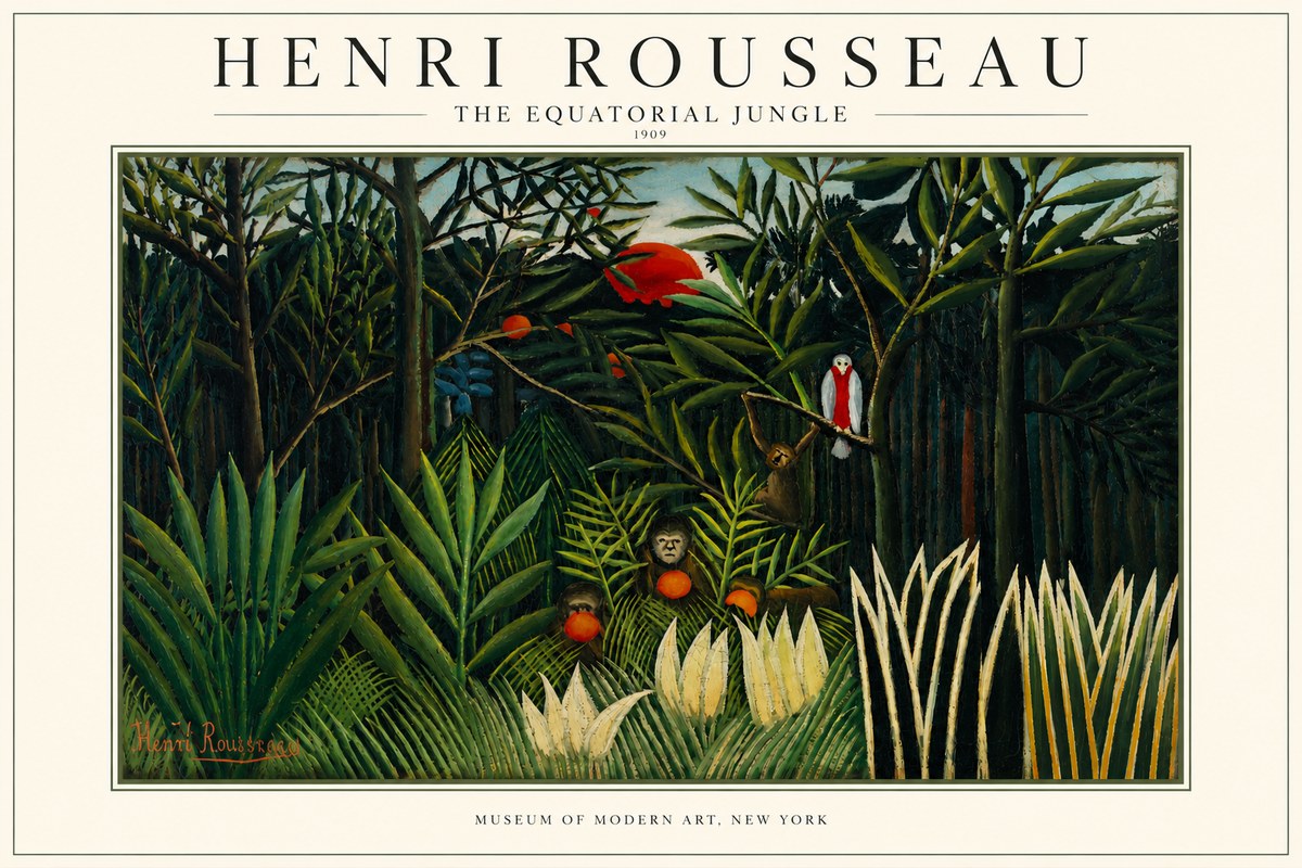 Rousseau The Equatorial Jungle I No3 - Póster