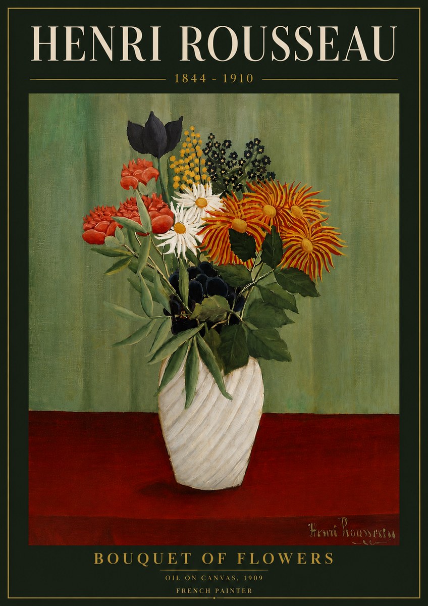 Rousseau Bouquet of Flowers No6 - Póster