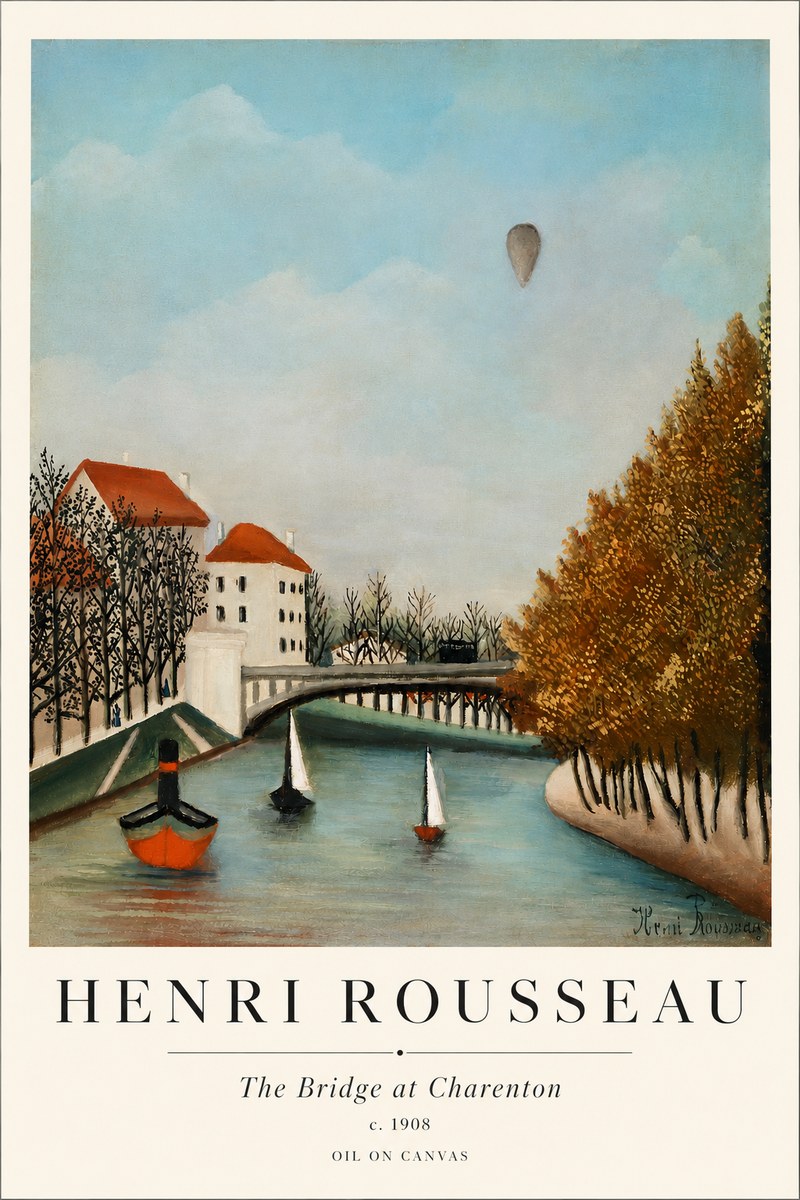 Rousseau The Bridge at Sevres No3 - Póster