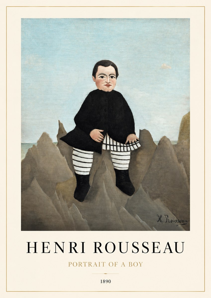 Rousseau Portrait of a Boy No1 - Póster
