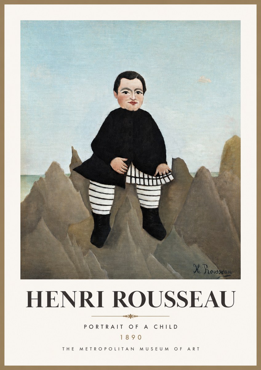 Rousseau Portrait of a Boy No3 - Póster
