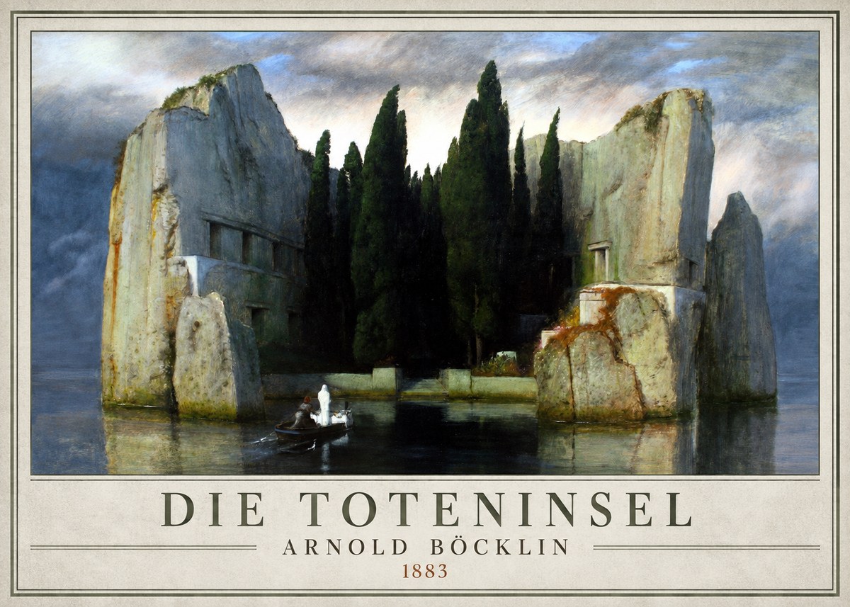 Arnold Böcklin Die Toteninsel I No1 - Póster