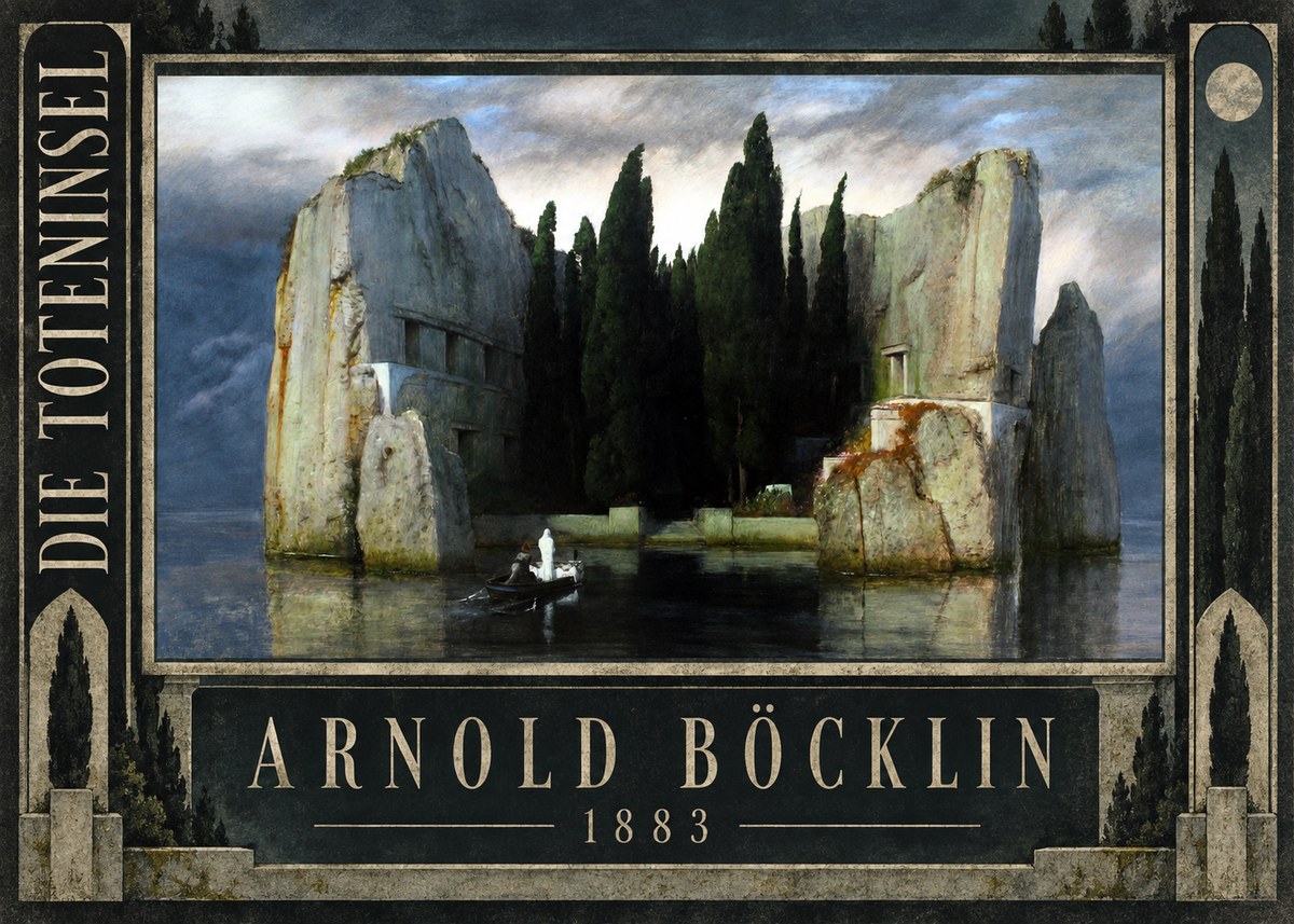 Arnold Böcklin Die Toteninsel I No2 - Póster