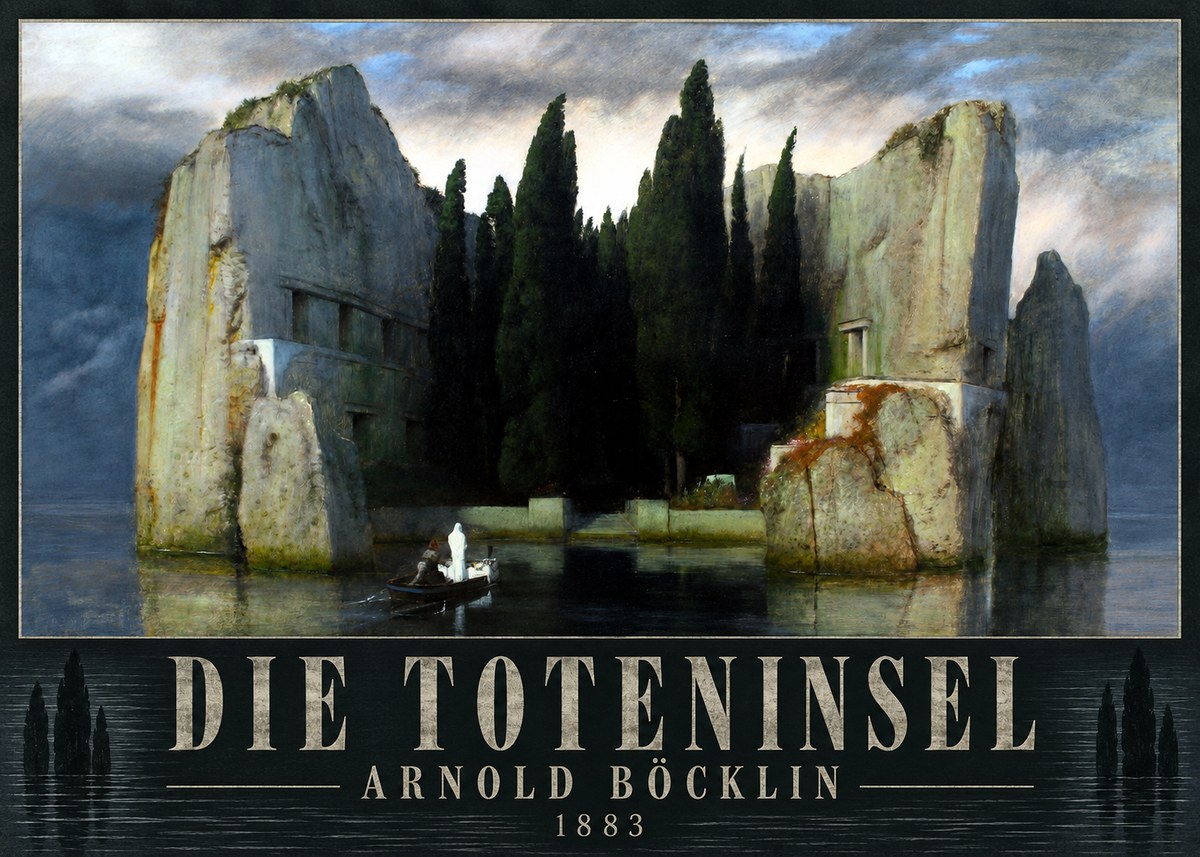 Arnold Böcklin Die Toteninsel I No4 - Póster