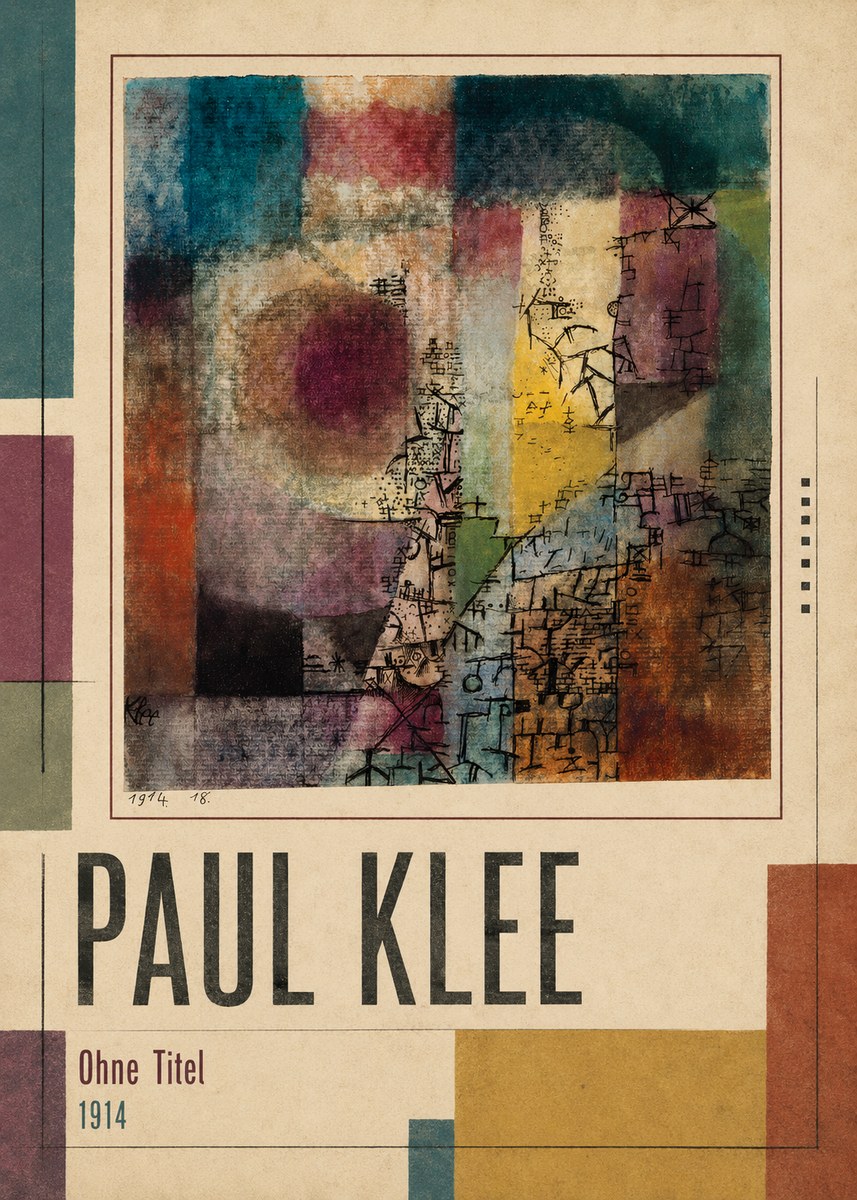 Paul Klee Ohne Titel I No1 - Póster