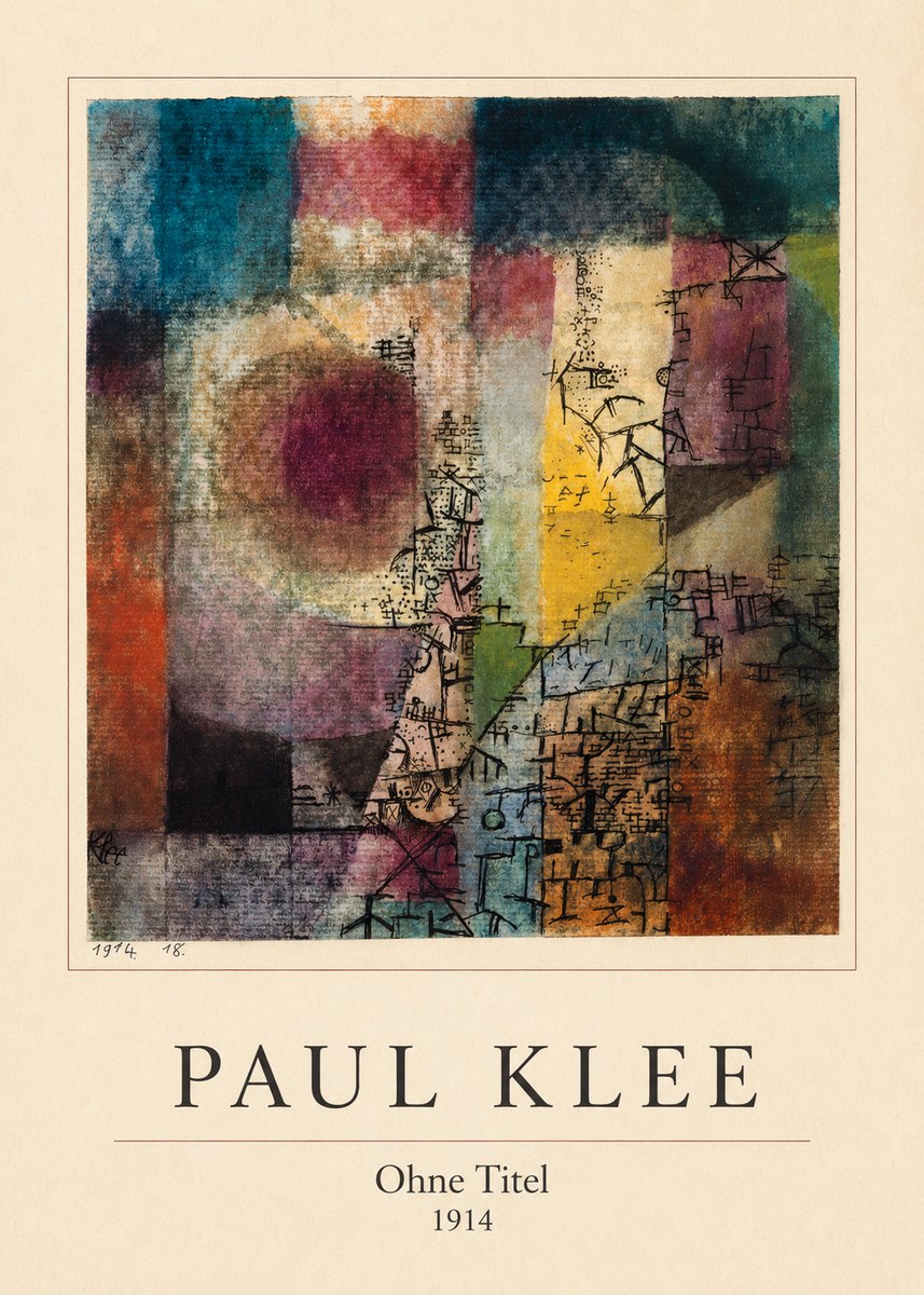 Paul Klee Ohne Titel I No4 - Póster