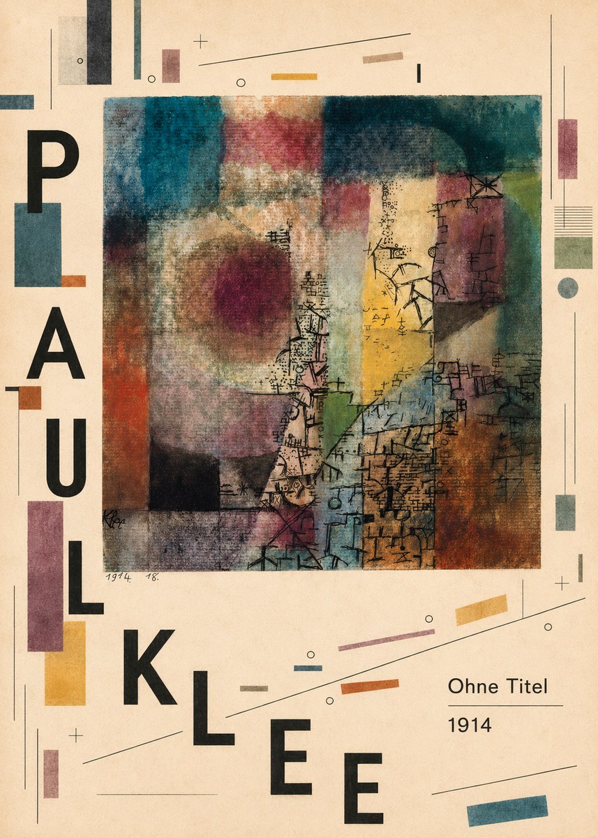 Paul Klee Ohne Titel I No6 - Póster