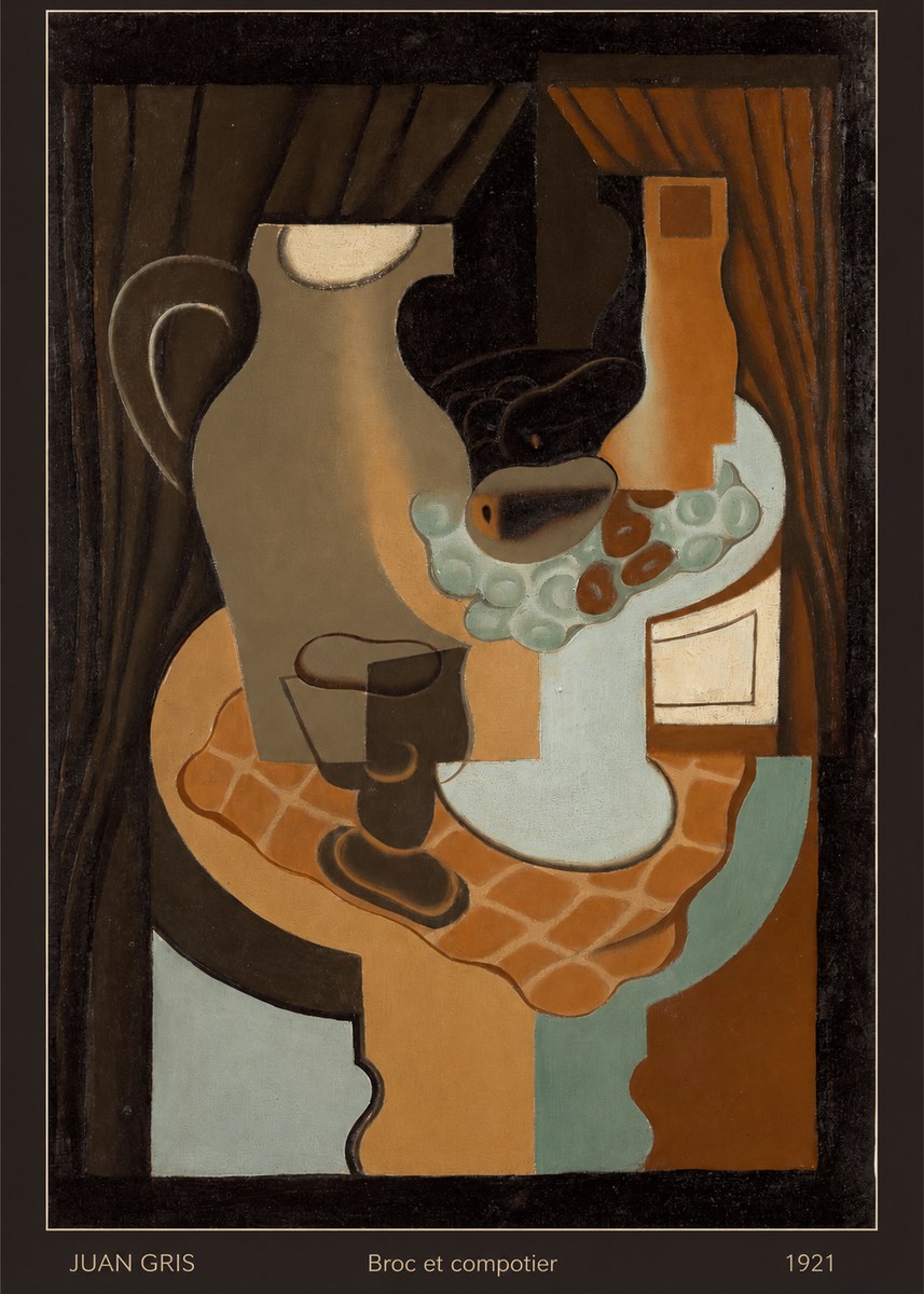 Juan Gris Broc Et Compotier No6 - Póster