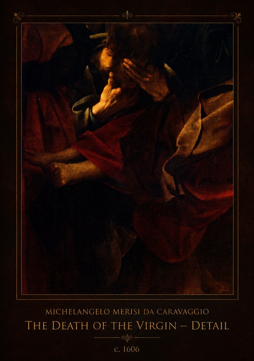 Michelangelo Merisi da Caravaggio The Death of the Virgin – Detail No1 - Póster
