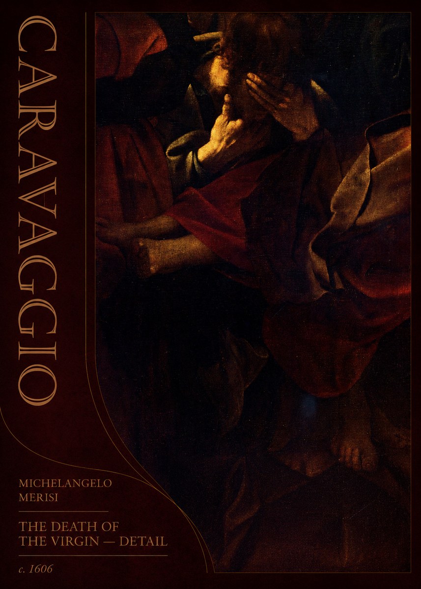 Michelangelo Merisi da Caravaggio The Death of the Virgin – Detail No2 - Póster