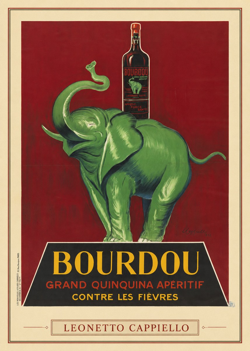Leonetto Cappiello Bourdou No3 - Póster