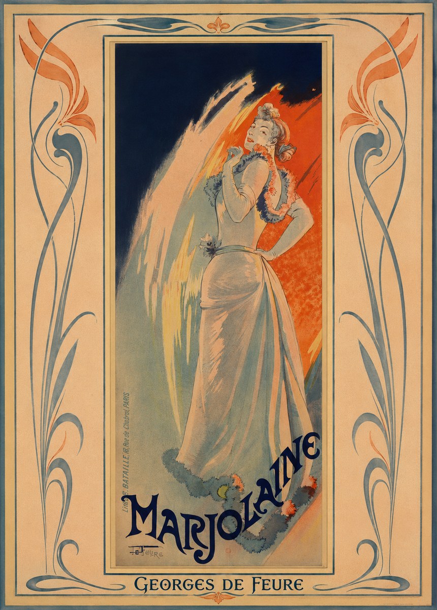 Georges de Feure Marjolaine No1 - Póster