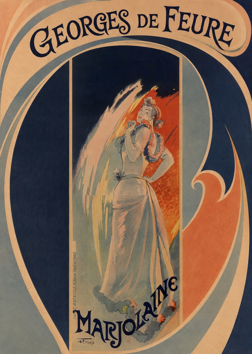 Georges de Feure Marjolaine No3 - Póster