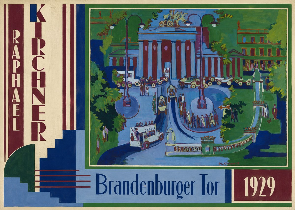 Raphael Kirchner Brandenburger Tor 1929 No2 - Póster