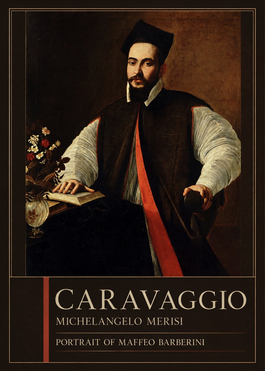 Michelangelo Merisi da Caravaggio Portrait of Maffeo Barberini No2 - Póster
