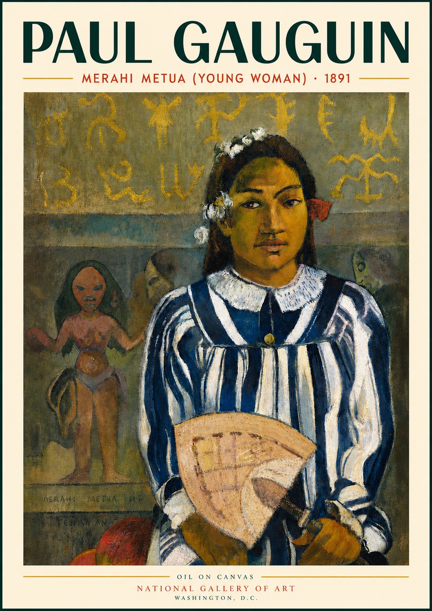 Paul Gauguin Merahi Metua (Young Woman) No3 - Póster