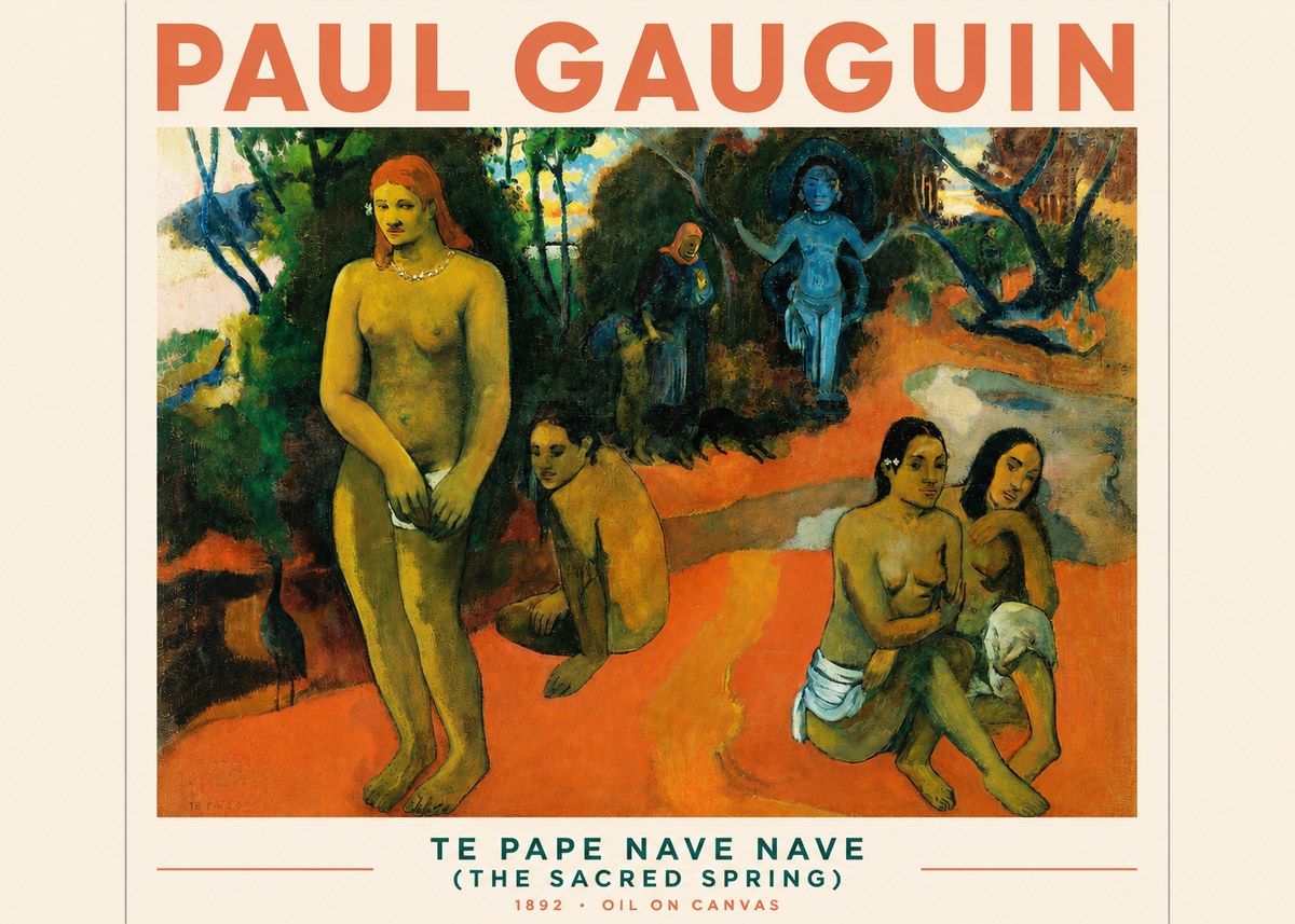 Paul Gauguin Te Pape Nave Nave (the Sacred Spring) No3 - Póster