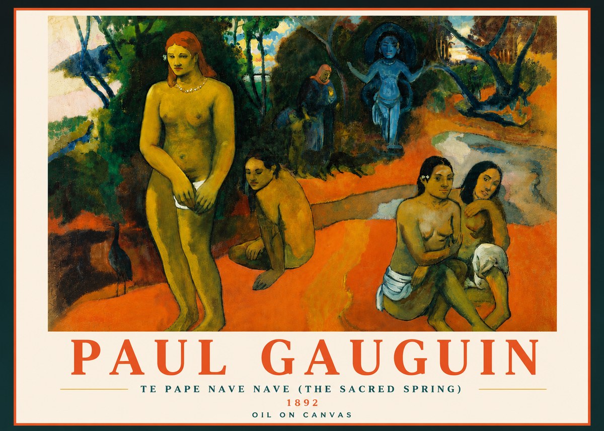 Paul Gauguin Te Pape Nave Nave (the Sacred Spring) No5 - Póster