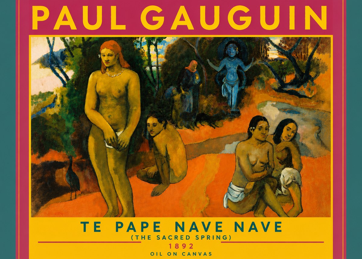 Paul Gauguin Te Pape Nave Nave (the Sacred Spring) No6 - Póster