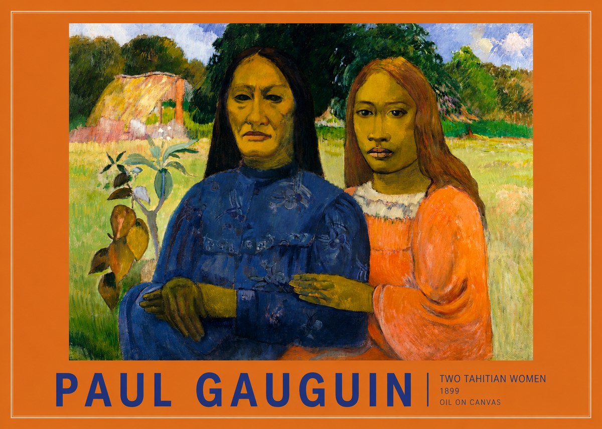Paul Gauguin Two Tahitian Women II No2 - Póster