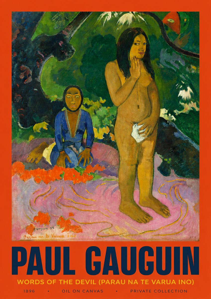Paul Gauguin Words of the Devil No2 - Póster