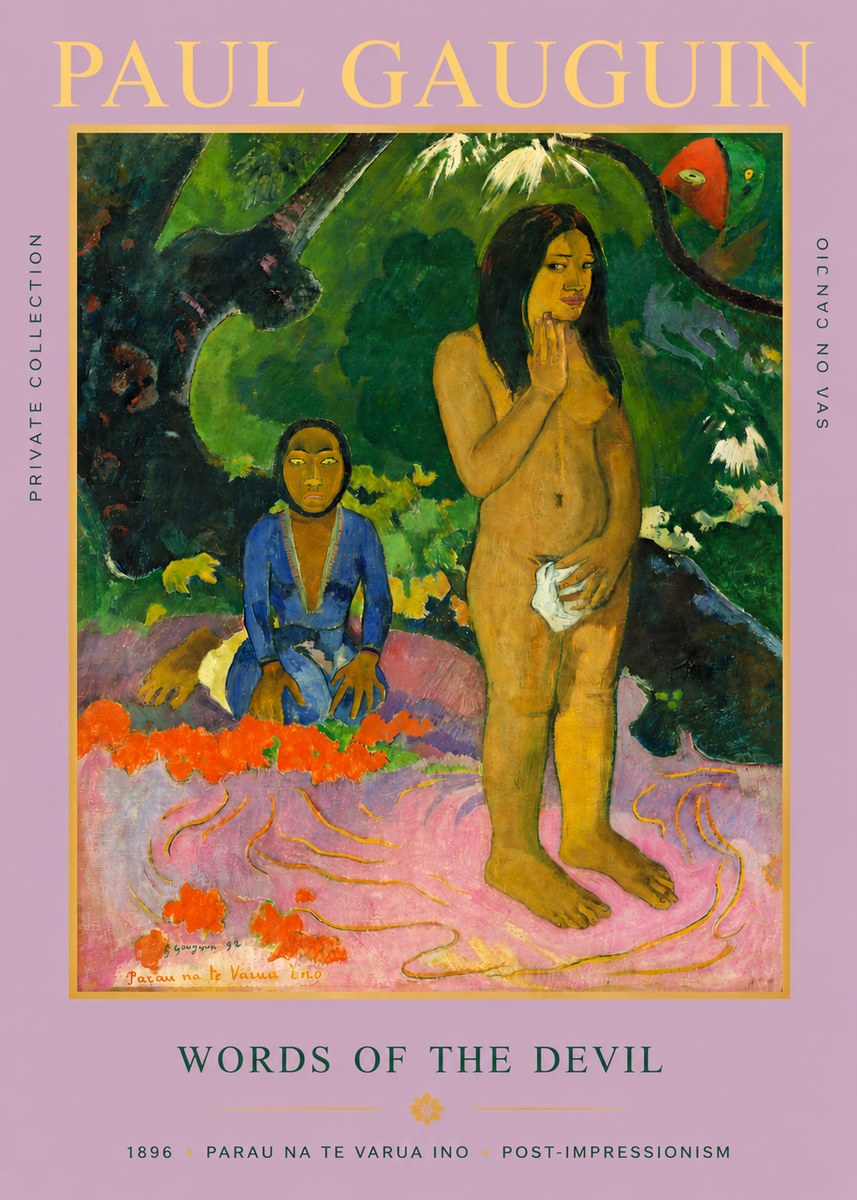 Paul Gauguin Words of the Devil No3 - Póster