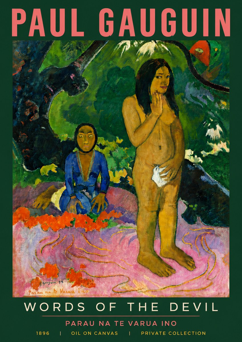 Paul Gauguin Words of the Devil No5 - Póster