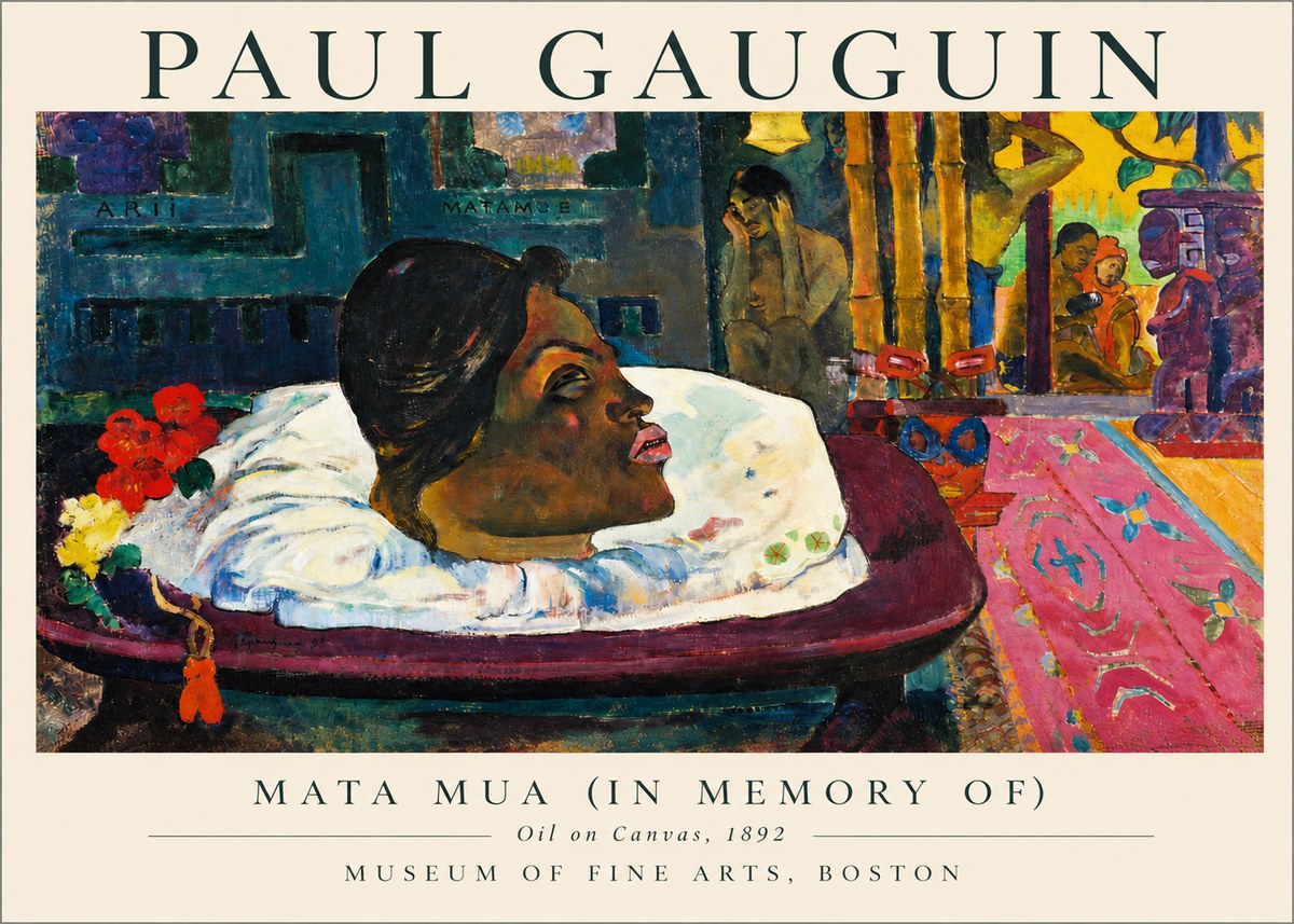 Paul Gauguin Mata Mua (in Memory Of) No3 - Póster