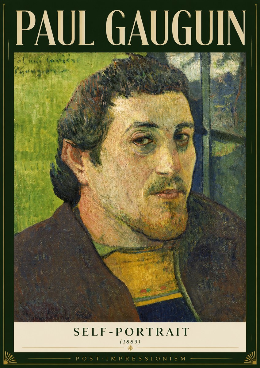 Paul Gauguin Self-portrait (1889) No3 - Póster