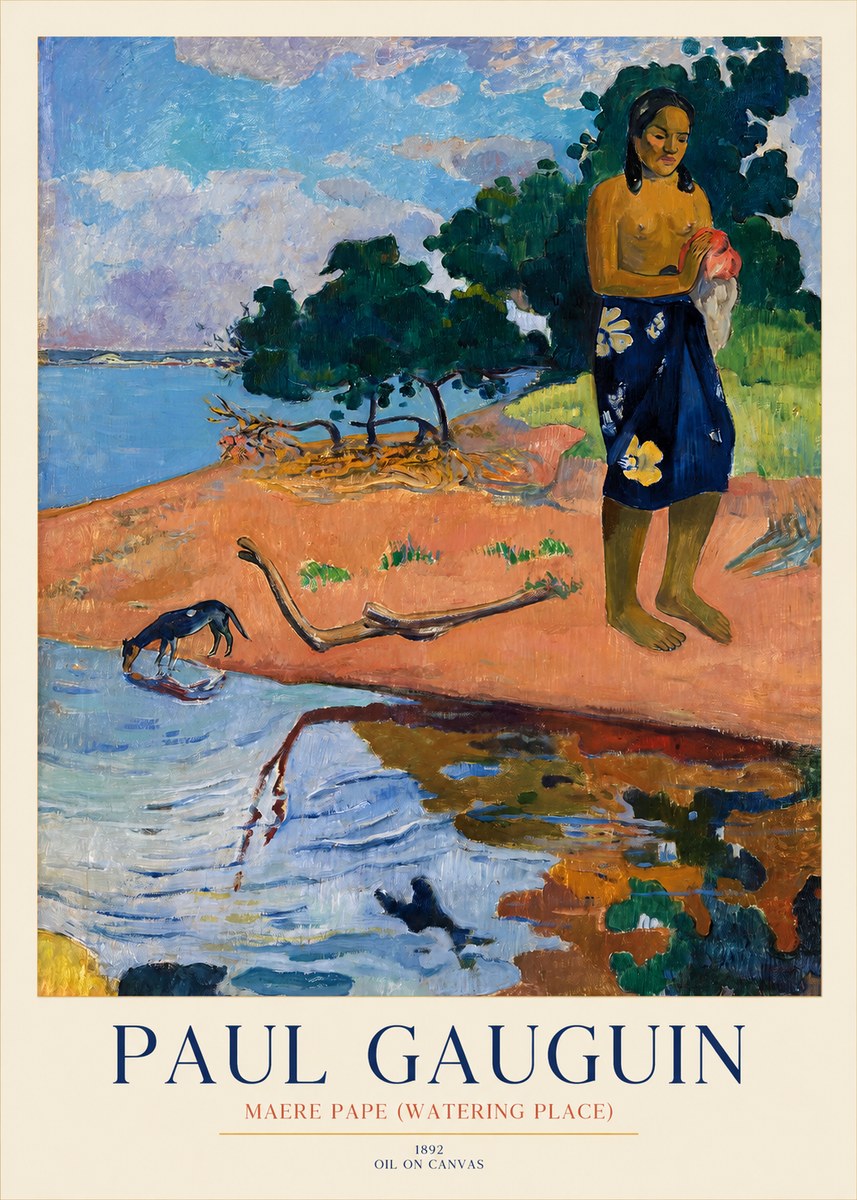 Paul Gauguin Maere Pape (Watering Place) No1 - Póster