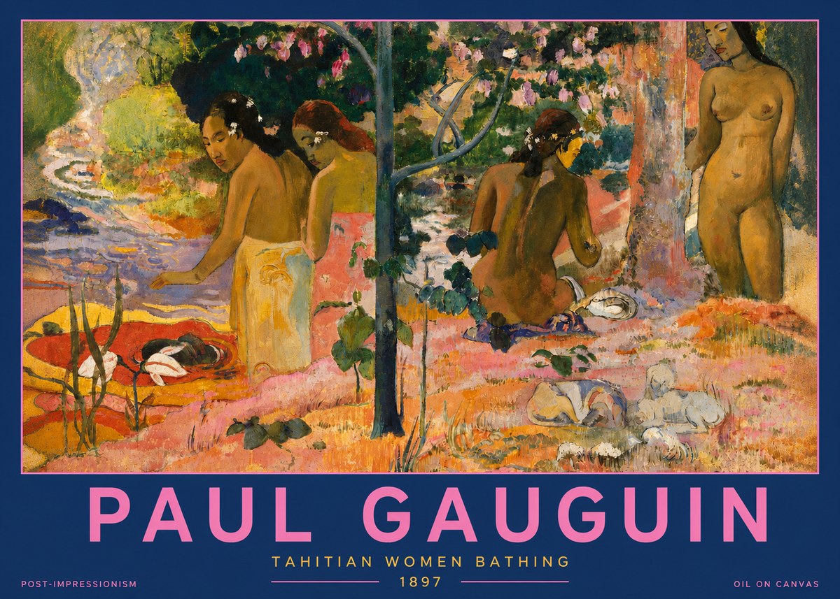 Paul Gauguin Tahitian Women Bathing No2 - Póster
