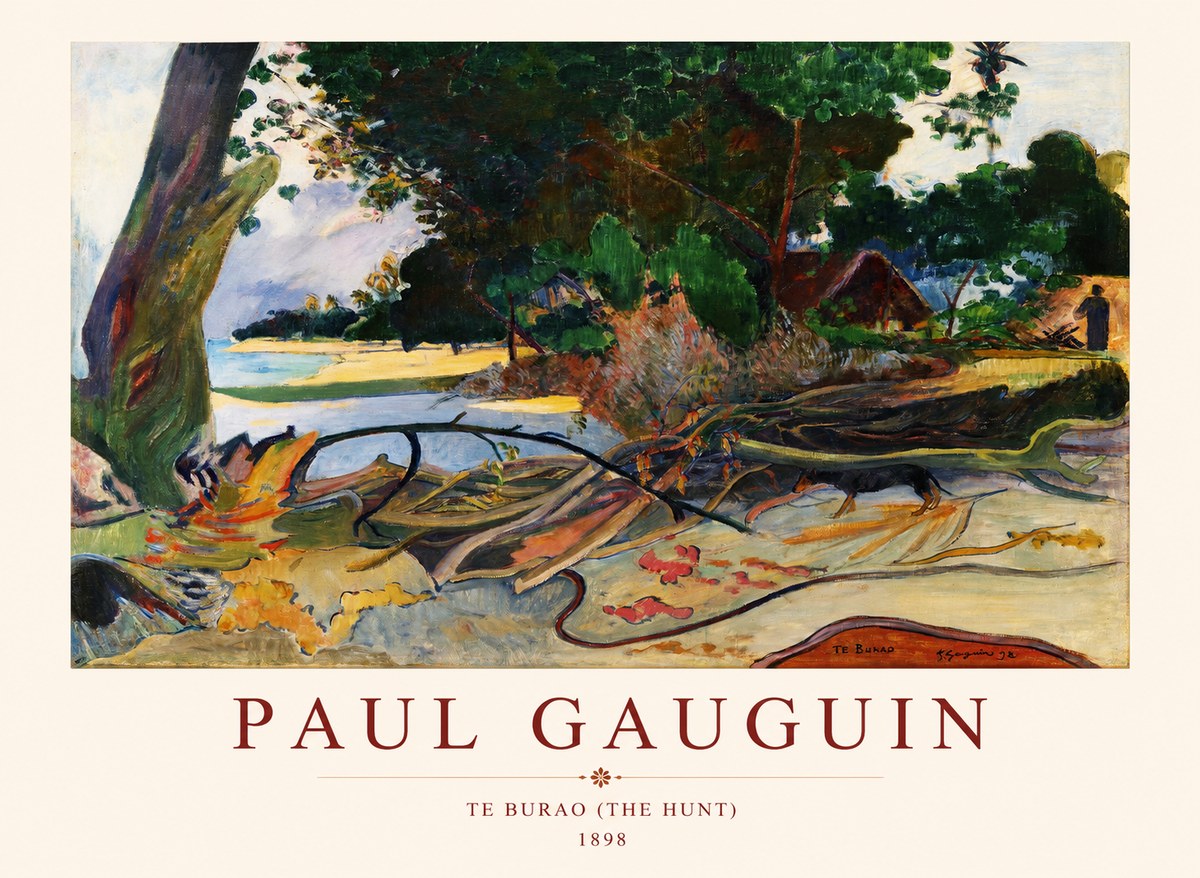 Paul Gauguin Te Burao (the Hunt) No1 - Póster