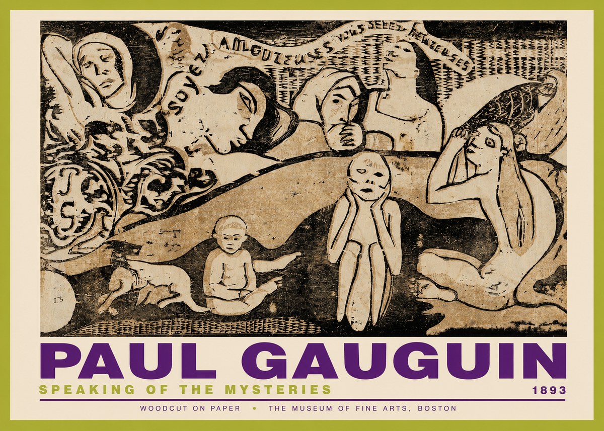 Paul Gauguin Speaking of the Mysteries No3 - Póster