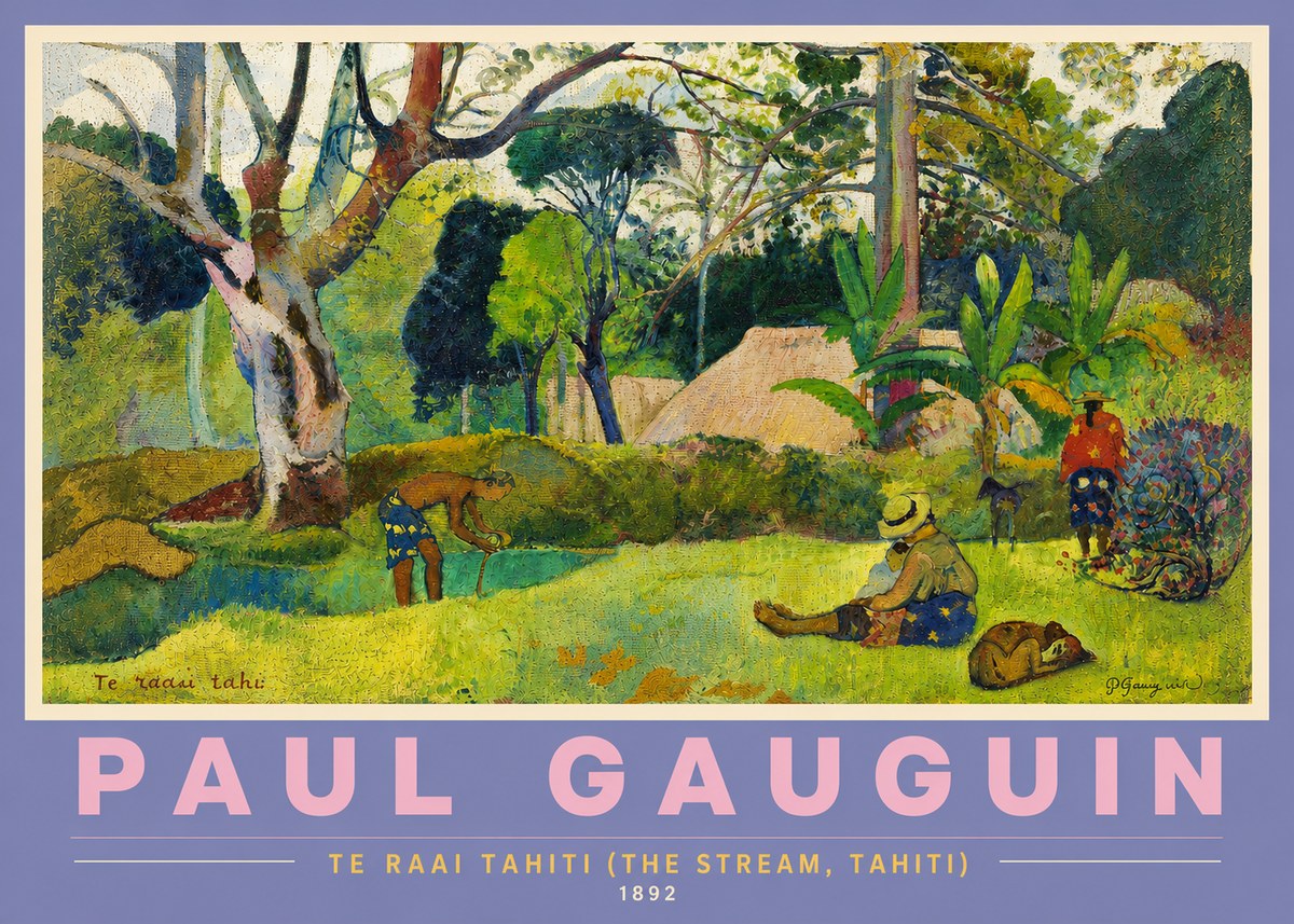 Paul Gauguin Te Ra'ai Rahi (the Great Pond) No5 - Póster