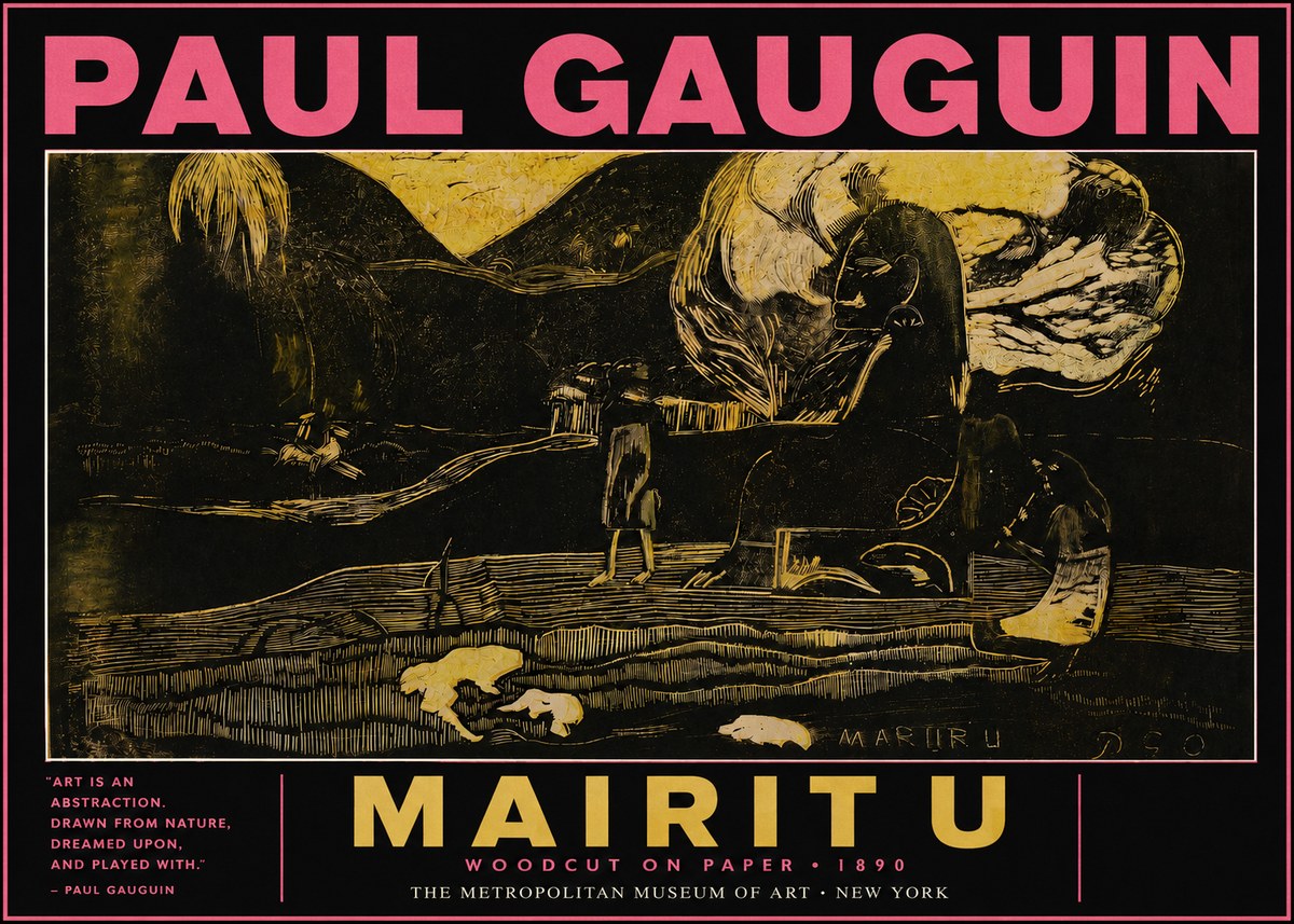 Paul Gauguin Mairit U No3 - Póster